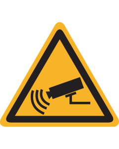 Bord met pictogram camerabewaking