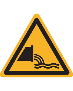 Bord met pictogram "Afvoer Afvalwater" - ISO 7010 - W055