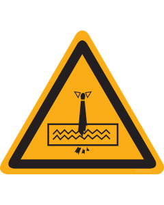 Bord met pictogram "Versnipperaar"