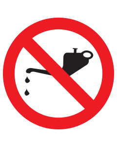 Bord met pictogram smeren verboden