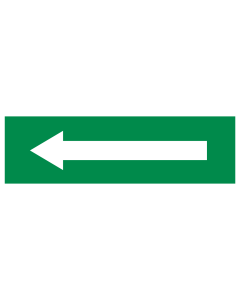 Bord met pictogram pijl groen rechthoek