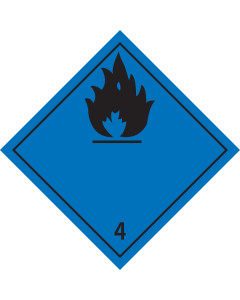 Bord Gevaarlijk voor contact met water 4.3 - ADR, ADN, IMO, IMDG, RID en IATA