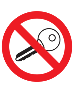 Bord met pictogram contact uitzetten