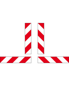 Containermarkeringen set van 8 stuks reflecterend