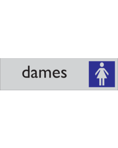 Zelfklevend deurbordje Dames