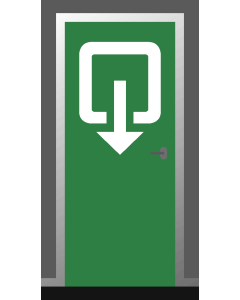 Deursticker "Uitgang"