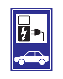 Dibond bord oplaadpunt elektrische auto