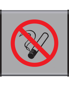Aluminium geprofileerd bord met pictogram Roken verboden