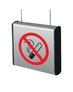 Aluminium geprofileerd hangend bord Roken verboden