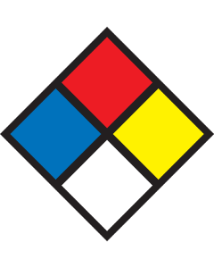 Gevaarsetiket Gevaren Diamant - sticker - NFPA 704