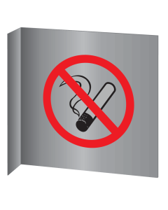 Aluminium haaks bord Roken verboden