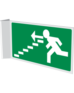 Nooduitgang trap omlaag (haaks)