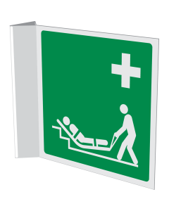 Haaks bord evacuatie matras