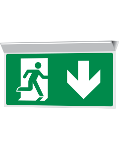 Nooduitgang naar beneden (haaks plafond)