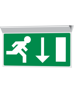 Nooduitgang naar beneden (haaks plafond)