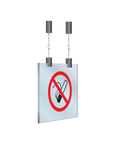Plexiglas hangend bord Roken verboden