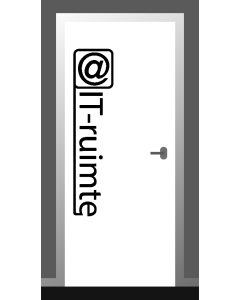 Deursticker ICT ruimte