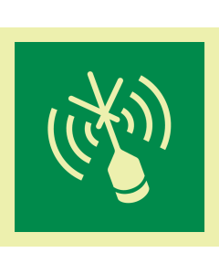 Fotoluminescerende sticker met IMO pictogram EPIRB