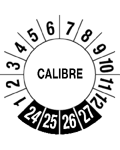 Keuringssticker "Calibre"