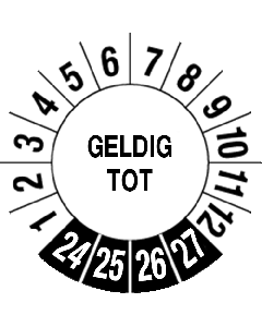 Keuringssticker Geldig tot