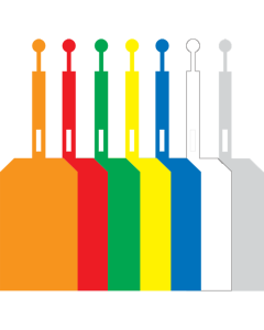 Kunststof labels PVC met sluiting model A