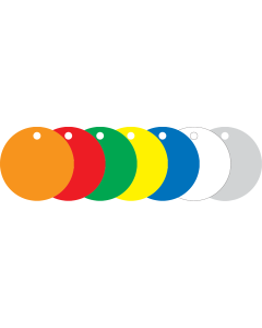 Kunststof labels PVC rond