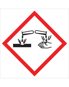 Magneet met pictogram "Bijtende Stoffen" - GHS05