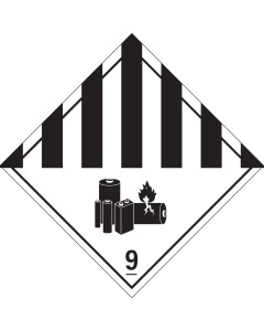 Magneet Bord Lithium Batterijen 9 - ADR, ADN, IMO, IMDG, RID en IATA