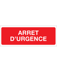 Panneau Arret d'Urgence