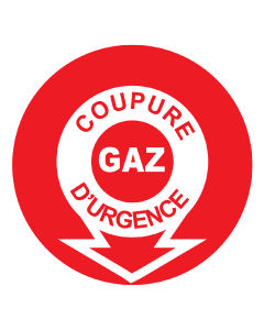 Panneaux coupure d'urgence gaz