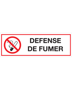 Panneau Defense de Fumer