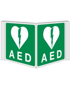 Panorama bord met pictogram AED - KB 21-4-2007