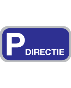 Parkeerbord "Directie" aluminium 400x200mm