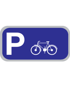Parkeerbord "Fietsen" aluminium 400x200mm