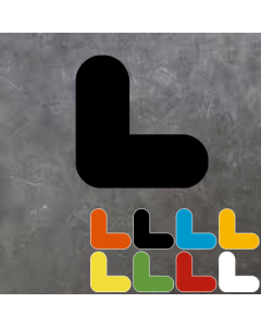 PictoRoute vloersticker Hoekstuk