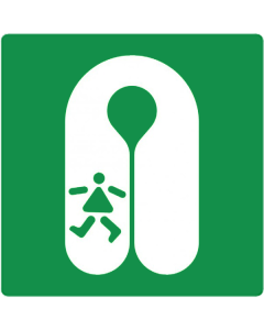 Bord met pictogram reddingsvest kind ISO 7010