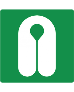 Sticker met pictogram reddingsvest ISO 7010