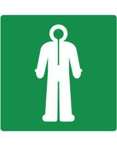 Sticker met pictogram survival kleding ISO 7010