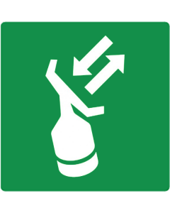 Bord met pictogram zoek en redding transponder ISO 7010