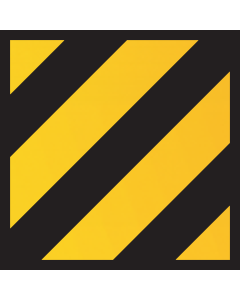 Reflecterende Sticker met pictogram "Waarschuwing niet met water blussen"