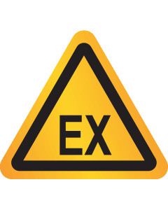 Reflecterende sticker met pictogram "EX Explosiegevaar"