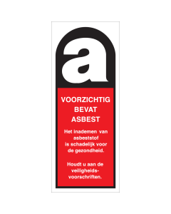 Sticker Asbest Markering