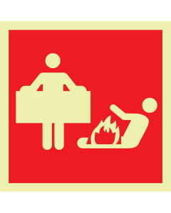 Branddeken (sticker fotoluminescerend)