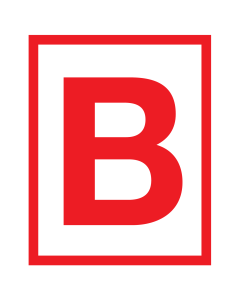 Sticker met pictogram van een bovengrondse brandkraan