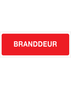 Branddeur (Sticker)