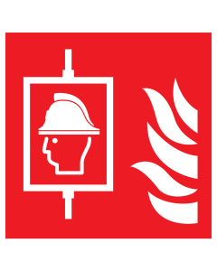 Sticker Brandweerlift volgens ISO7010