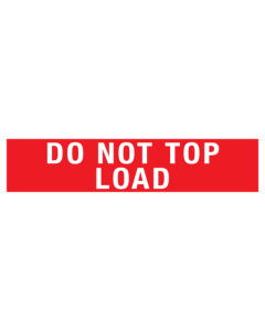Sticker met tekst Do not top load