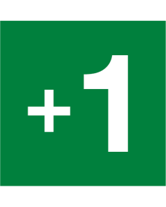 Stickers etage aanduiding groen