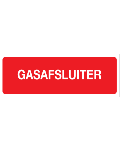 Gasafsluiter (Sticker)