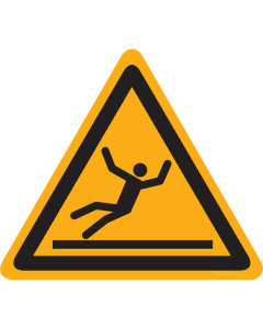 Sticker met pictogram gevaar voor uitglijden - ISO7010 - W011